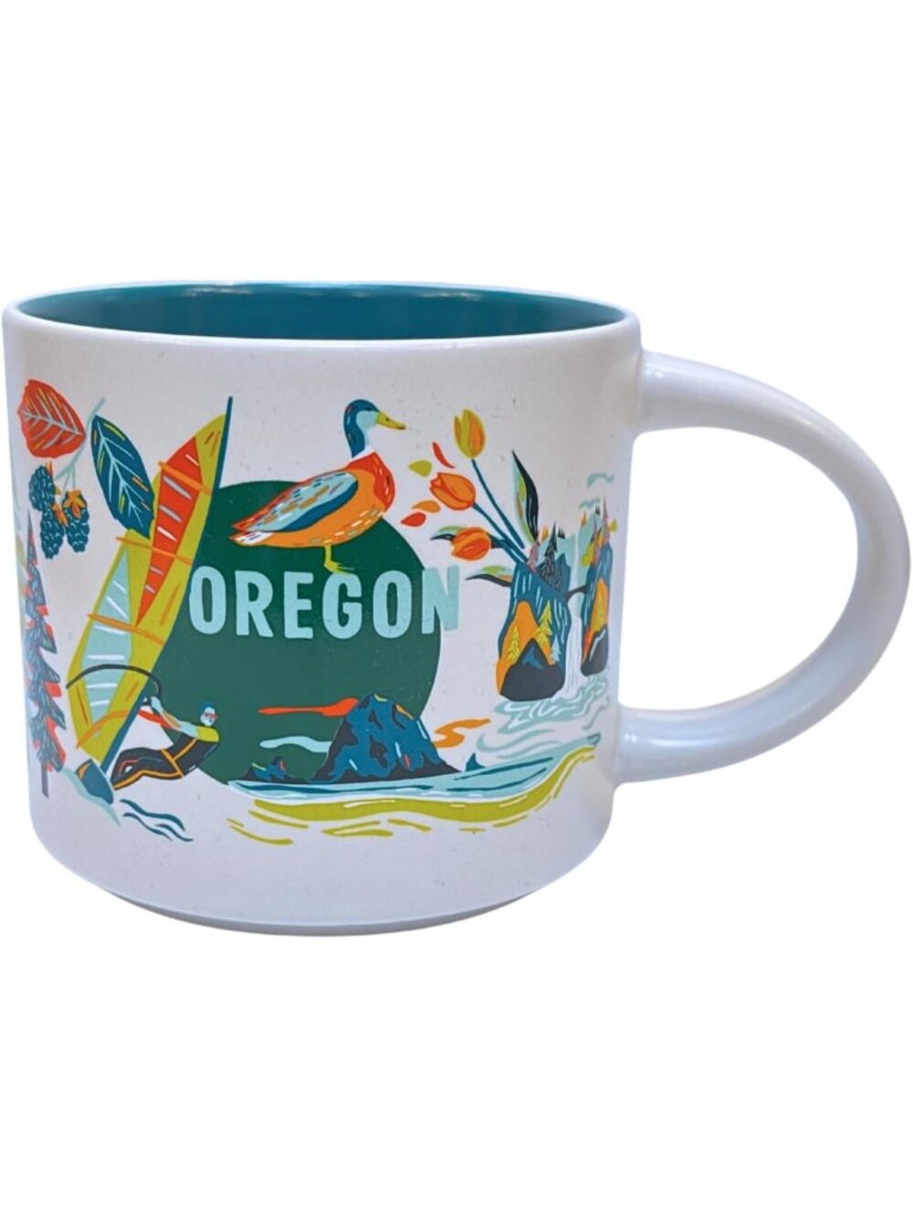 14 Oz Oregon Ceramic Coffee Mug - Perfect for Home or Office, Unique Gift Idea